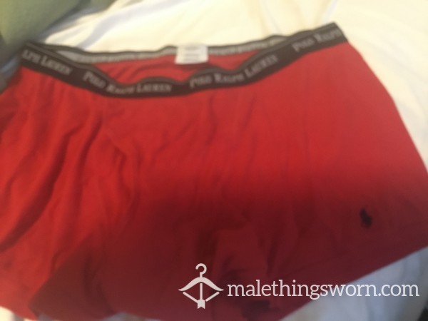 XL Red Polo Ralph Lauren Boxer Briefs