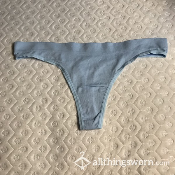 XL/XXL Blue Nylon And Spandex Thong [BBW]