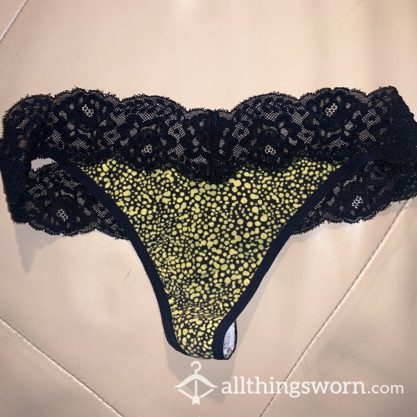 XS Neon Lace Thong