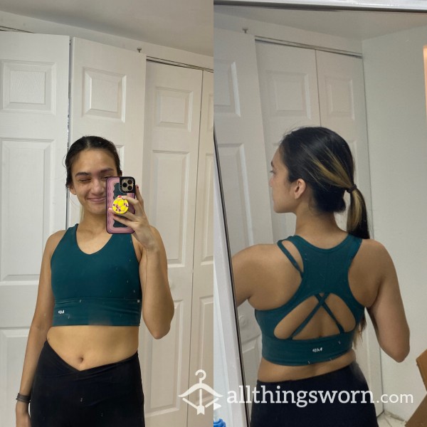 XS Teal Sports Bra