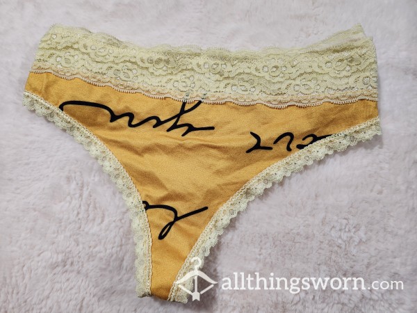 Yellow Cheeky Panties