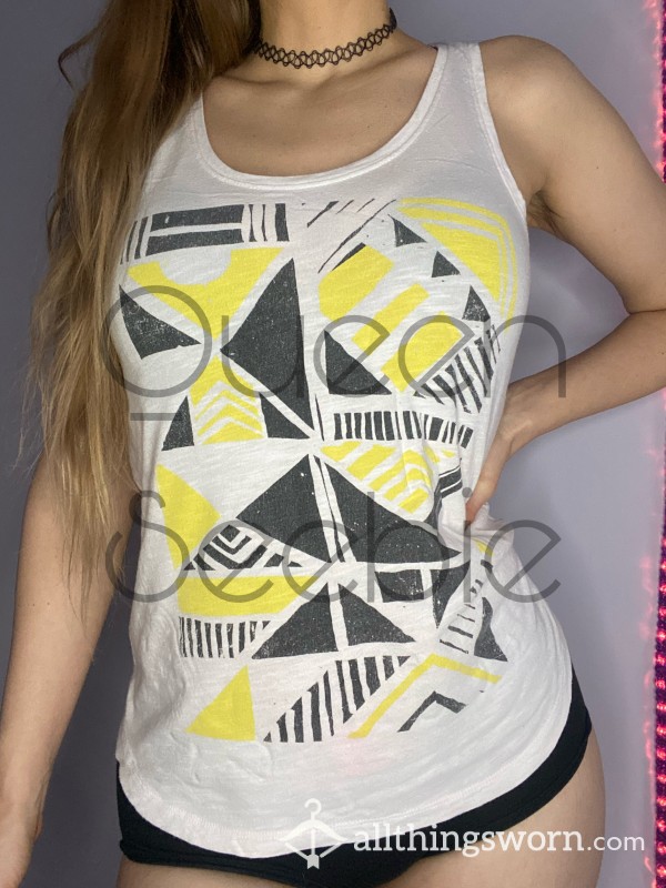 Yellow Geometric Tank🔥