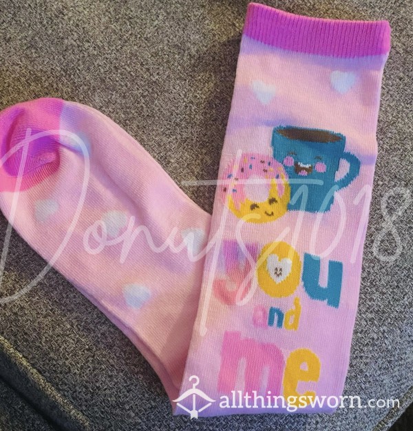 You & ME Donuts And Coffee SOCKS