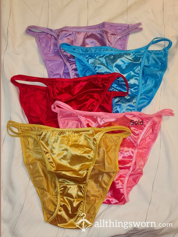 Your Pick Of Satin S**y String Bikini Panty