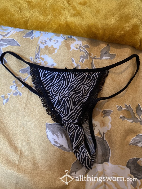 Zebra G-string Thong