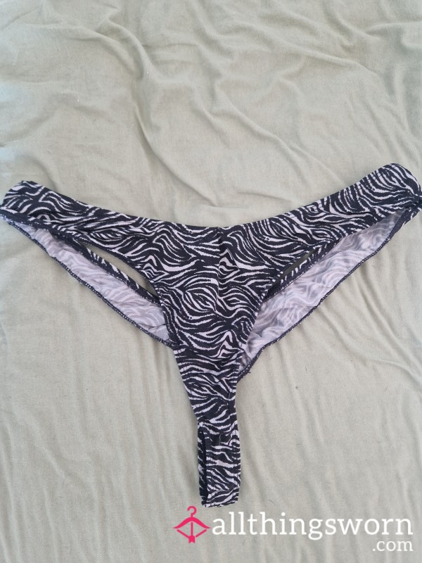 Zebra Thong